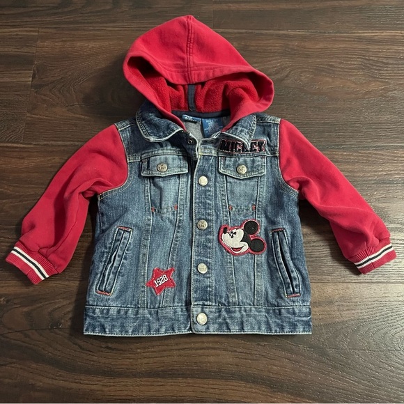Disney Toddler Boys 2T Mickey Mouse Denim Jacket by Disney store - Picture 1 of 8
